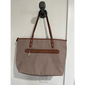 Coach Sawyer Nylon Leather Tote